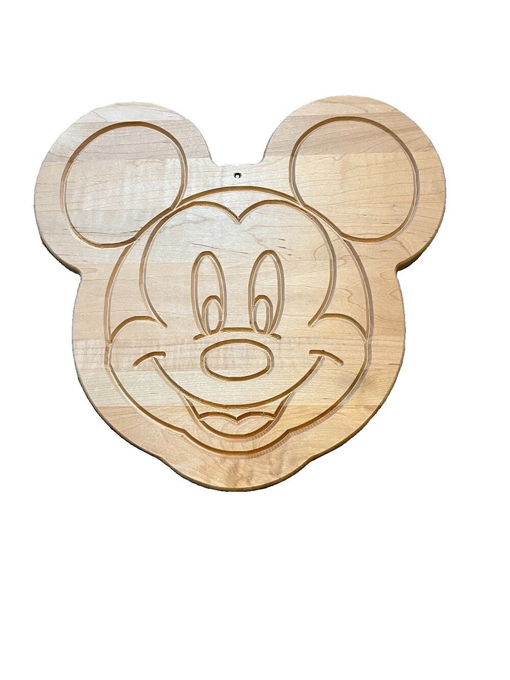 Disney Mickey Mouse Wood Cutting Board Large 14.5x14.5